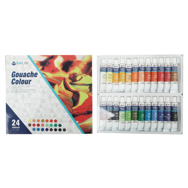 Cat Guas, 24 Warna, Tabung 12ml, untuk Profesional